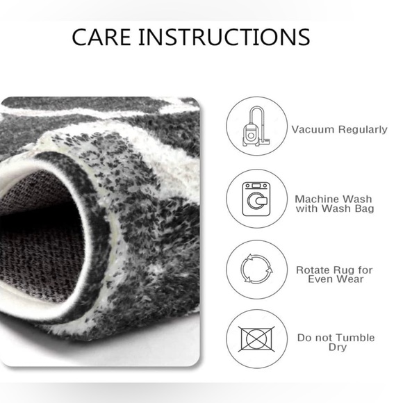 2X6’ Lahome Moroccan Runner Rug Non Slip Farmhouse Hallway Entryway Washable NEW - Picture 7 of 8